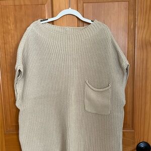 By Together Women's Beige Sweater with Pocket